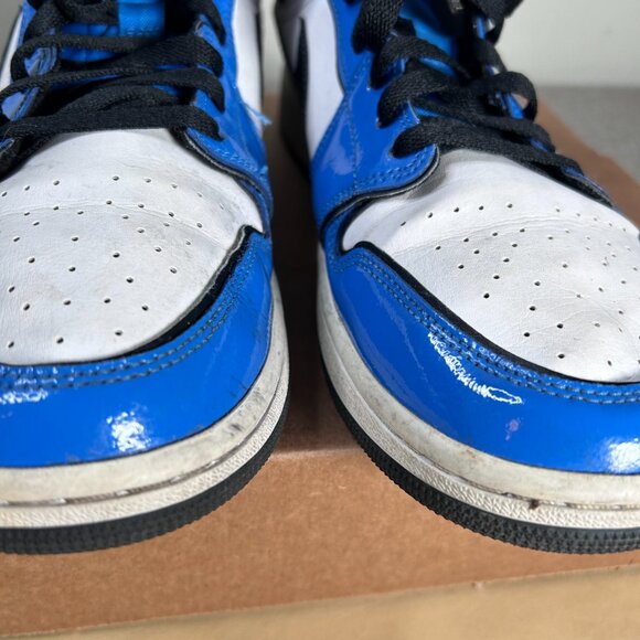 Nike Jordan 1 Mid Signal Blue Sneaker Shoes Men's 10.5 DD6834-402 - Picture 16 of 16